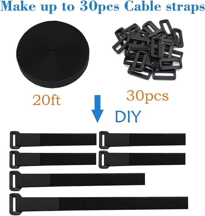YiwerDer 1"x20FT Hook and Loop Straps, - Image 4