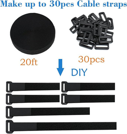 YiwerDer 1"x20FT Hook and Loop Straps, - Image 4