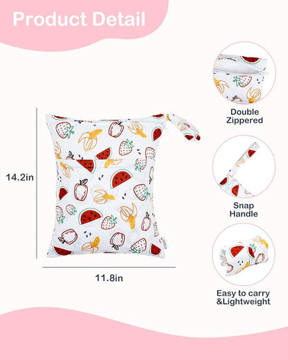 ALVA ALVABABY 2pcs Waterproof Wet Dry Bags, Reusable - Image 3