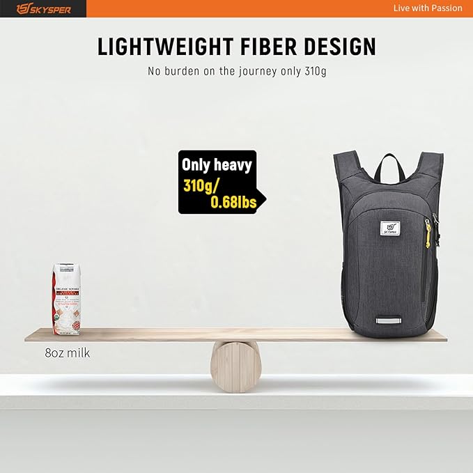 SKYSPER Small Daypack 10L/15L/20L Hiking Backpack Packable Lightweight Travel - Image 2