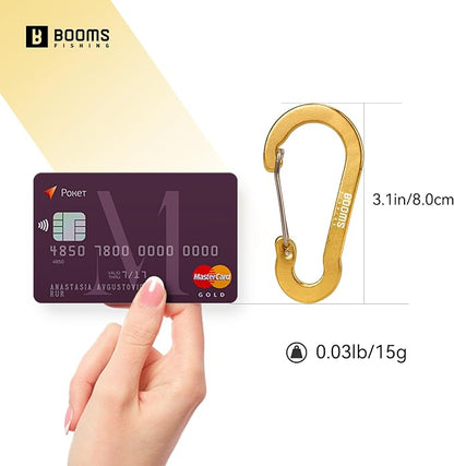 Booms Fishing CC5 Multi-Use Carabiner Clips, 10 Pack 2.3"/ 3.1" Caribeener Clips - Image 6