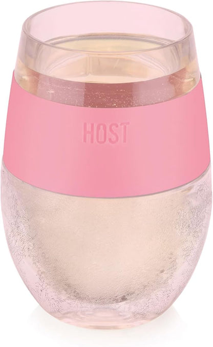HOST Wine Freeze Cooling Cup, Plastic Double Wall Insulated Freezable Drink by HOST