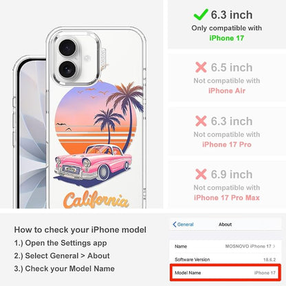 MOSNOVO for iPhone 17 Case, Shockproof Military-Grade Protection 6.6ft Drop - Image 2