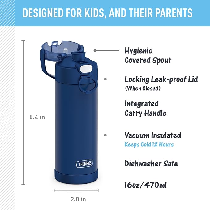 THERMOS FUNTAINER 16 Ounce Stainless Steel Vacuum Insulated Bottle - Image 2