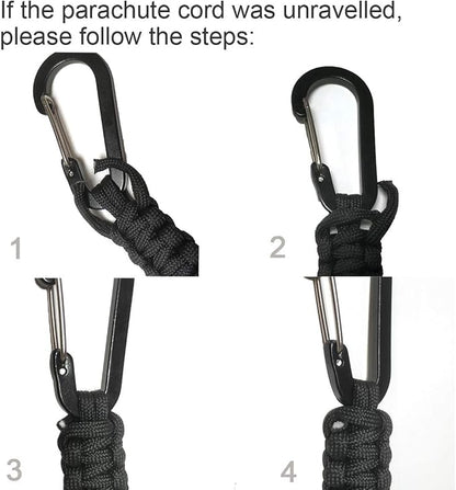 EOTW Paracord Keychain for Men Women Paracord Carabiner Backpack Keychain - Image 9