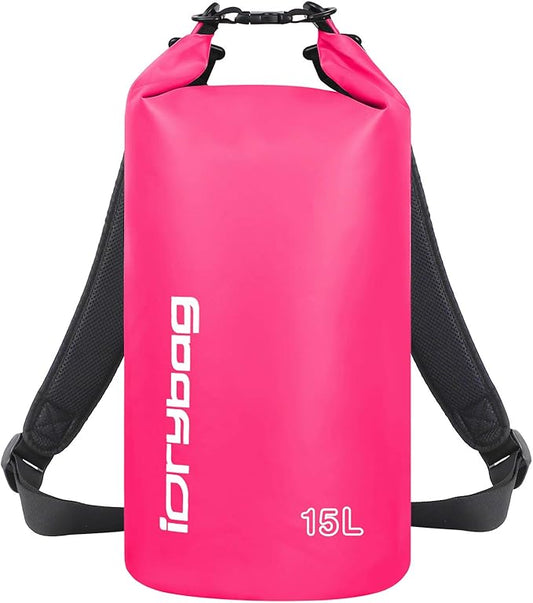 IDRYBAG Dry Bag for Kayaking Waterproof 2L/5L/10L/15L/20L, Small Dry Sack by iDrybag+