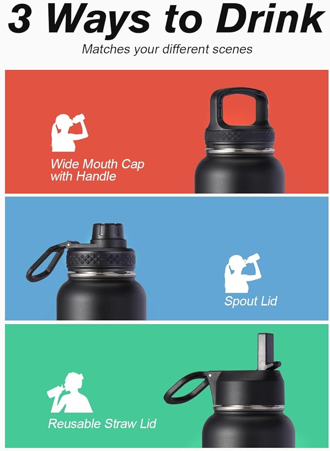 Water Bottle 32 oz Insulated - Image 5