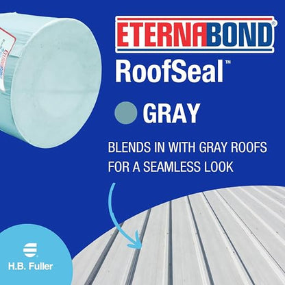 EternaBond RoofSeal Gray 6" x50' MicroSealant UV Stable RV Roof Seal Repair - Image 6