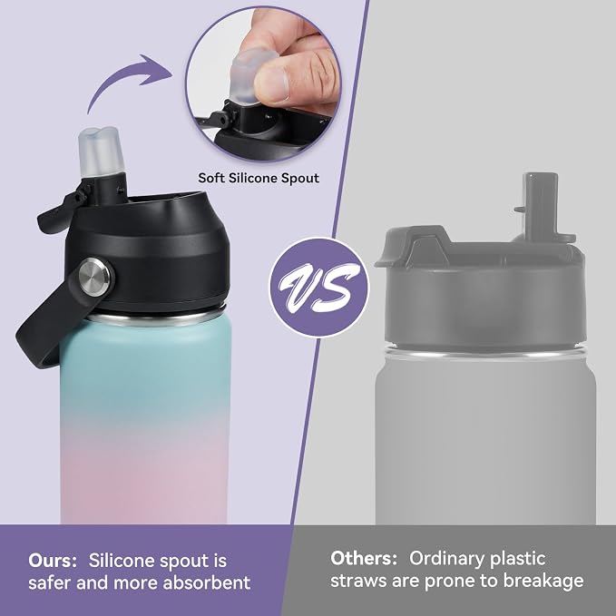 Fijinhom 24oz Insulated Stainless Steel Water Bottle, Wide Mouth Double Wall - Image 5