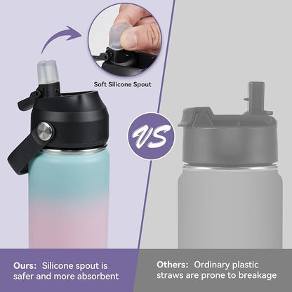 Fijinhom 24oz Insulated Stainless Steel Water Bottle, Wide Mouth Double Wall - Image 5