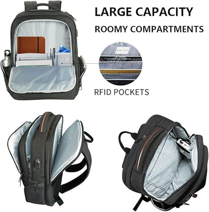 KROSER Laptop Backpack Large Computer Backpack Fits up to 17.3 Inch Laptop - Image 5