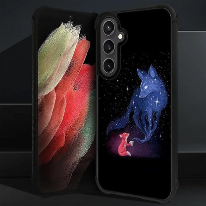for Samsung Galaxy S23 FE Case, Galaxy Fox Wolf Pattern Graphic Design Girl Boy - Image 3