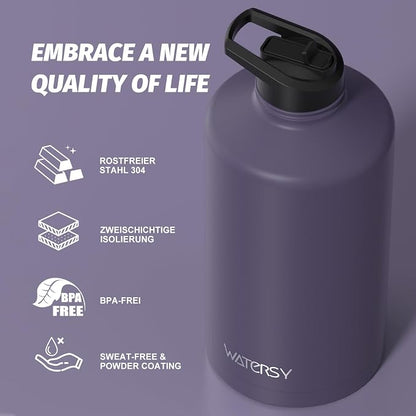 1 Gallon Water Bottle Insulated, BPA Free&Leak Proof, 128oz Stainless Steel - Image 8