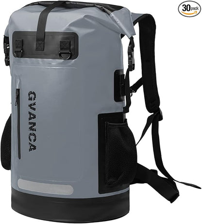 Waterproof Roll Top Kayak Dry Backpack, Floating Outdoor Dry Sack Boating by GVANCA