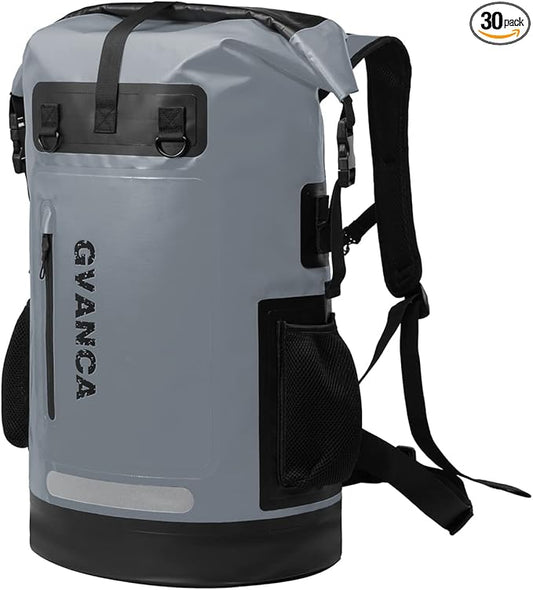 Waterproof Roll Top Kayak Dry Backpack, Floating Outdoor Dry Sack Boating by GVANCA