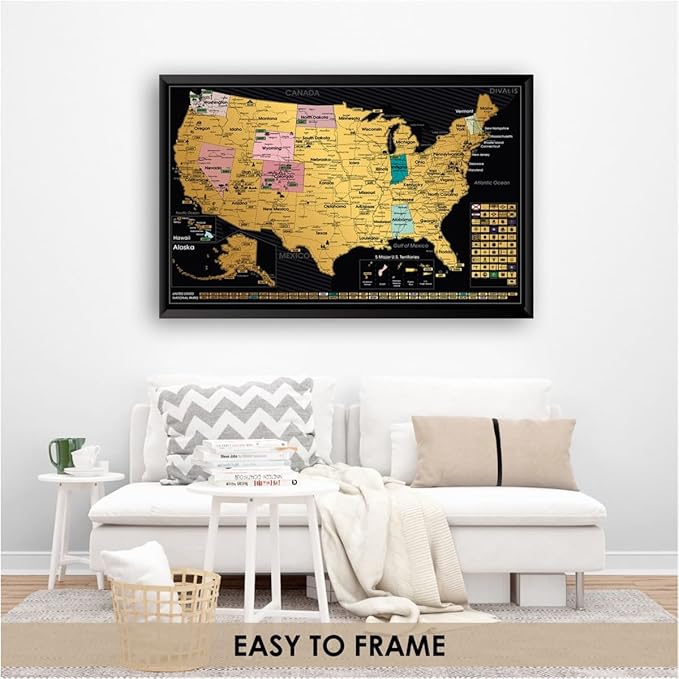 Detailed Scratch off USA Map - Image 6