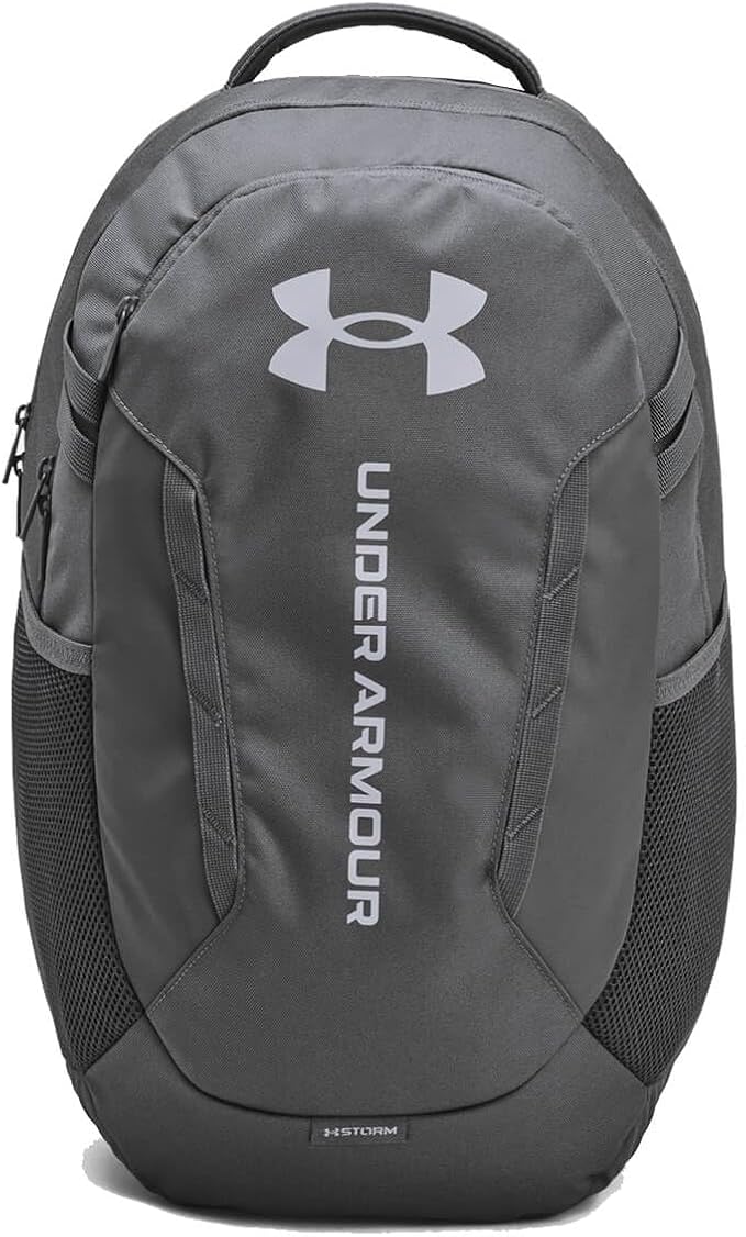 Under Armour Unisex-Adult Hustle 6.0 Backpack, Castlerock / / Steel, One Size by UnderArmour
