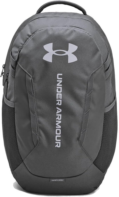Under Armour Unisex-Adult Hustle 6.0 Backpack, Castlerock / / Steel, One Size by UnderArmour