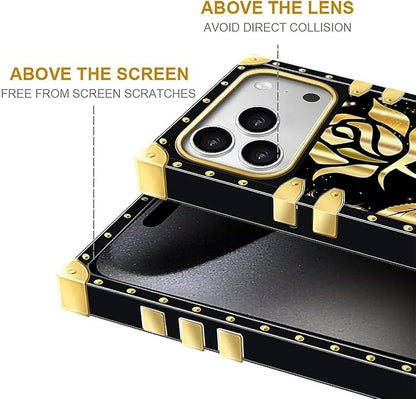 for iPhone 17 Pro Case Luxury Golden Decoration - Image 7