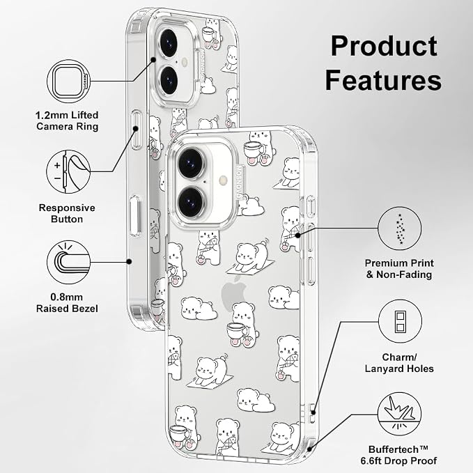 MOSNOVO for iPhone 17 Case, Shockproof Military-Grade Protection 6.6ft Drop - Image 7