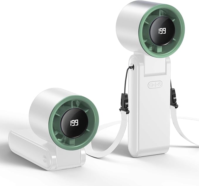 Portable Handheld Turbo Fan, 199 Gear Speed, 24 Hs Cooling Time, 5500mAh by Unknown