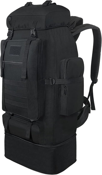 Hiking Backpack, 100L Large Camping Backpack, Expandable Waterproof MOLLE by Vaupan