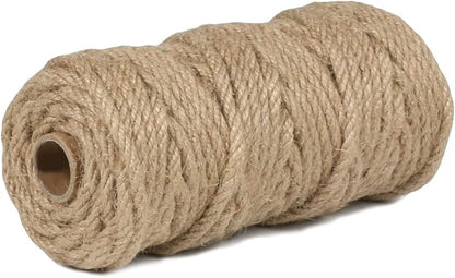 PerkHomy 4mm Jute Rope 120 Feet Twisted Heavy Duty and Thick Twine Rope - Image 4