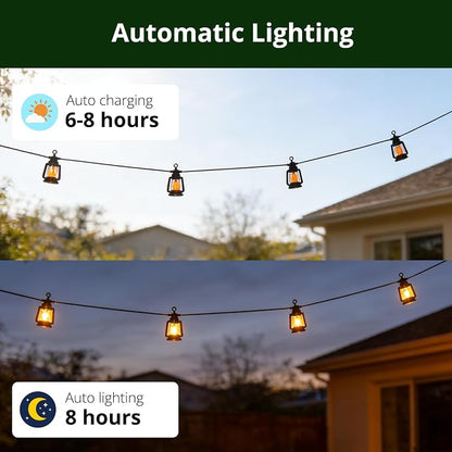 Solar Outdoor String Lights 19FT Waterproof Patio Lights - Image 2