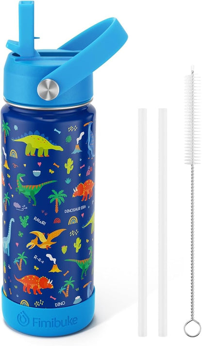 Fimibuke Kids Insulated Water Bottle, 18oz BPA FREE 18/8 Stainless Steel Kid Cup by Fimibuke