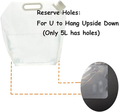 SUPANT Collapsible Emergency Water Jug Container Bag, BPA Free Plastic Water - Image 6