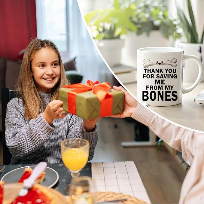RZHV Thank You For Saving Me From My Bones Coffee Mug, Bone Surgery Mug - Image 6