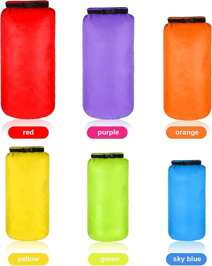 Shappy 6 Pcs Waterproof Dry Bag Set Ultralight Stuff Sack 20/15/10/8/5/3L - Image 4