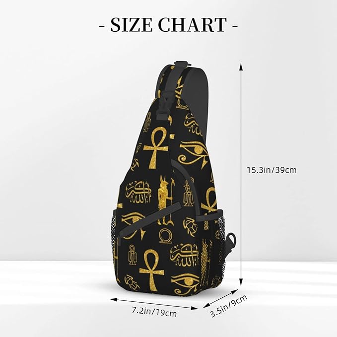 Sling Backpack For Men Hiking Daypack Crossbody Shoulder Bag Travel Chest Pack - Image 5
