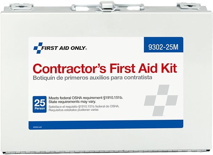 First Aid Only 9302-25M 25-Person Contractor's First Aid Kit by FirstAidOnly