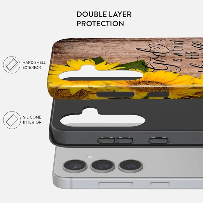 Compatible for Samsung Galaxy S25 Ultra 5G Case, Dual Layer Heavy Duty 2 in 1 - Image 2