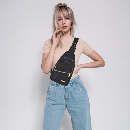 Banelu Small Crossbody Sling Bag Sling Backpack, Chest Bag Daypack Cross Body - Image 7