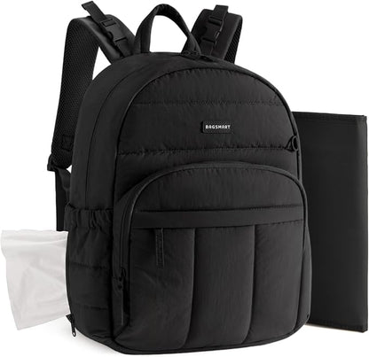 BAGSMART Diaper Bag Backpack, Lightweight Stroller-Friendly Diaper Bag by BAGSMART