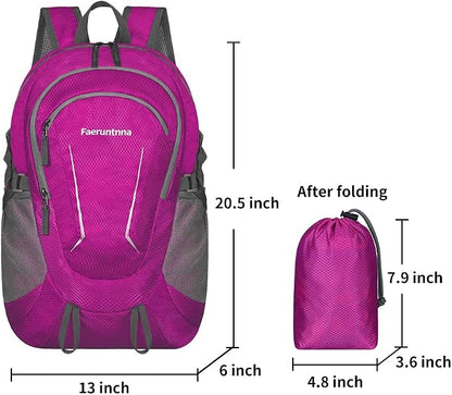 30L Large capacity Lightweight Packable Foldable Backpack，women and men Hiking - Image 2