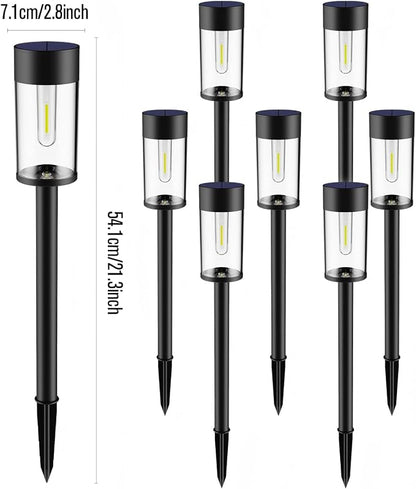 8 Pack Solar Pathway Lights Outdoor Waterproof, High Brightness LED Solar - Image 2