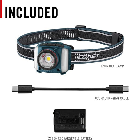 Coast FL97R Voice-Controlled 1200 Lumen Rechargeable LED Headlamp - Image 11
