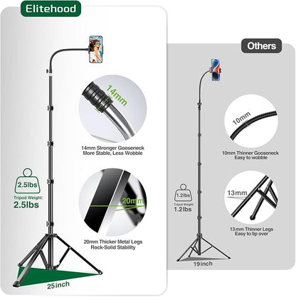 Elitehood 81" Tall Flexible Tripod Stand - Image 4