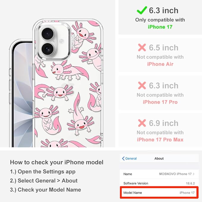 MOSNOVO for iPhone 17 Case | Military Grade 6.6ft Drop Tested | Camera Control - Image 2