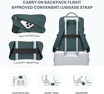 Laptop Backpack for Women, Work Business Traval Computer Backpacks - Image 7