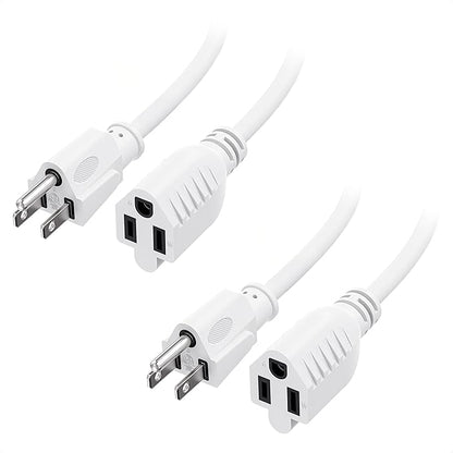 Cable Matters 2-Pack 16 AWG Heavy Duty 13A Power Extension Cord - 3ft by CableMatters