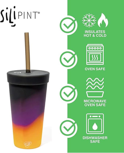 Silipint Silicone 22oz Straw Tumbler: Sun Storm - Image 2