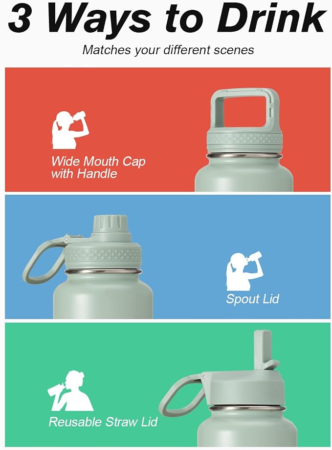 Coolflask Water Bottle 40 oz Insulated - Image 5