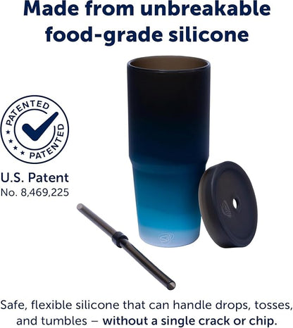 Silipint 32oz Silicone Straw Tumbler – BPA-Free, Unbreakable, Dishwasher Safe – - Image 4