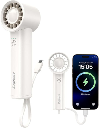 Portable Handheld Fan with Power Bank, 3 IN 1 USB Rechargeable Mini Personal by Unknown