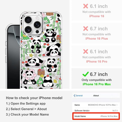 MOSNOVO for iPhone 16 Pro Max Case, Shockproof Military-Grade Protection 6.6ft - Image 2
