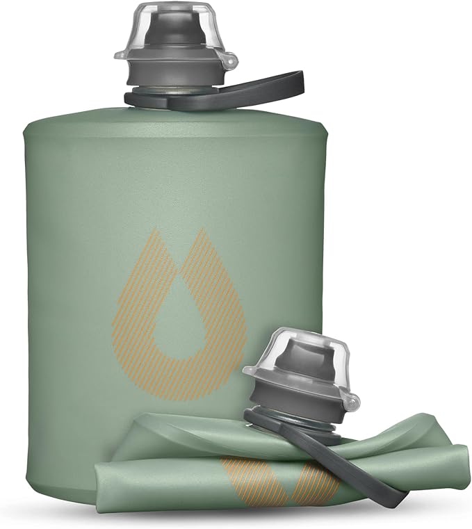 HydraPak Stow Collapsible Water Bottle – 350ml, 1L – Ultralight, Leak-Proof by Hydrapak